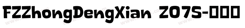 FZZhongDengXian Z07S字体转换
